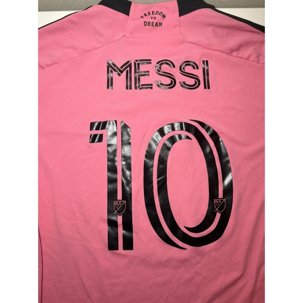 Adidas Lionel Messi Inter Miami CF Jersey Pink JE9741 Men's Size XL